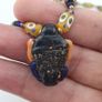 Vintage Venetian Style tiny Dotted & Old Face Glass Beads Necklace Image 2