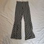 Beaufille Striped Bell Bottom Trousers Image 4