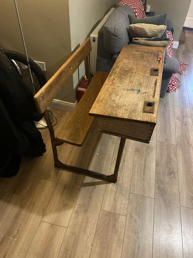 Vintage school desk