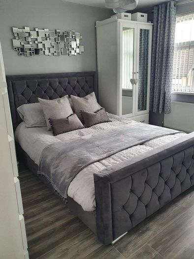 Brand New Framed Beds With Optional Gaslift Ottoman Storage,&  Tufted Sprung Memory Foam Mattresses Instock
