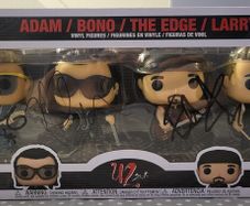 U2 signed Funko pop box set