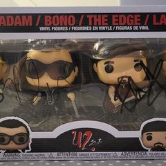 U2 signed Funko pop box set