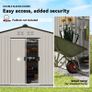 New. Outdoor weatherproof galvanised steel storage shed 9x6ft (Free Delivery) Image 2