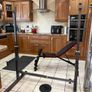 Squat Rack, Adjustable Bench, Metal Weights, Solid Barbell And Dumbbells, Mats!! Image 3