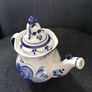 Gzhel Hand Painted Porcelain  Decorative Teapot Image 3