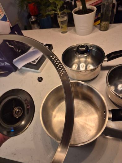Morphy Richards Induction and Regular Hob 3 Piece Pot Set