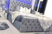 New Monaco Double &amp; King Size Bed Frame With Mattress Opt