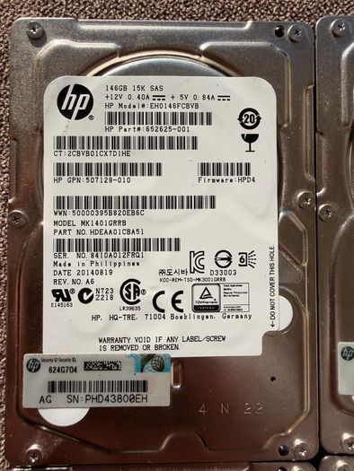 HP server HDD