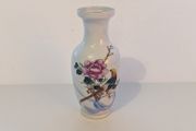1970s Handpainted Chinese Bird Vase