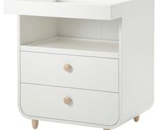 IKEA MYLLRA Changing table (baby) with drawers, white