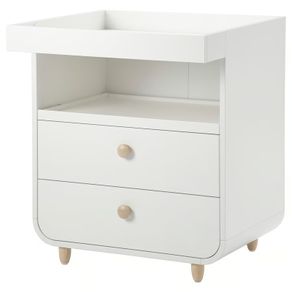 IKEA MYLLRA Changing table (baby) with drawers, white