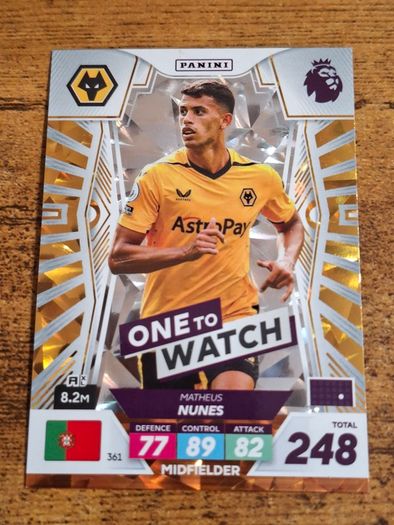 Panini Adrenalyn XL Plus Premier League 2023 Matheus Nunes, Wolves, #361 - free standard postage