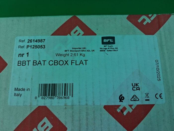 Postage - Bft 2614987 - Bbt Bat Cbox Flat Battery Box