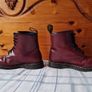 dr martens 1460 8 eye cherry red boots Size 7 eu 41 in excellent condition Image 6
