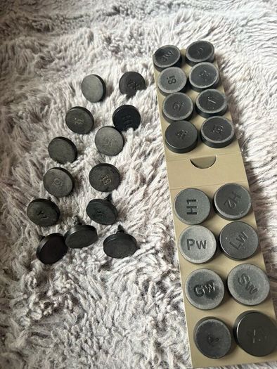 Golf watch with tags and spare tags