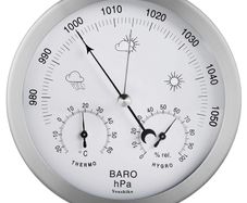 3 in 1  Weather Station for Indoor and Outdoor use, diameter 14 cm