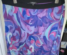 Bonmarche Blue, Purple and Pink Knee Length Skirt