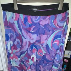 Bonmarche Blue, Purple and Pink Knee Length Skirt