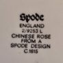 Spode England Hanging  Small Side Plate 2/9253 L Chinese Rose From A Spode Design C.1815 Image 3