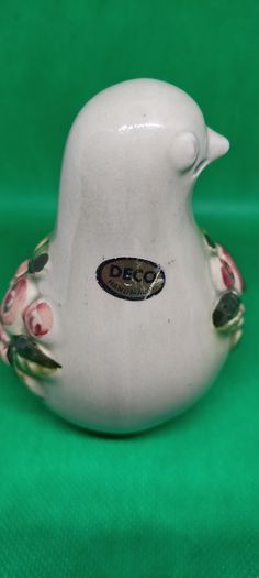 Vintage Swedish Art Bird Figurine Rosa Ljung DECO Hand Made Ceramic