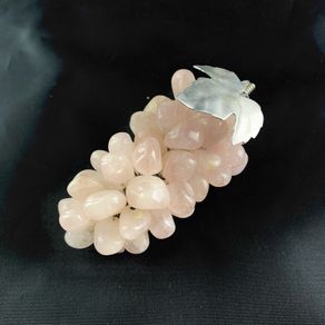 Vintage Rose quartz grapes