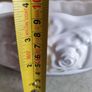 Vintage  Rose Pattern Oval Bowl with Flowers, Succulent Planter As Centerpiece for flowers arrangement. Image 4