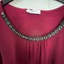 Zapara Plum Dress With Embellishment Image 3