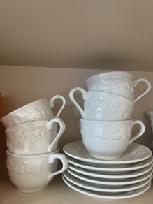 cups and saucers set of 6