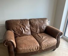 Brown Leather Sofa