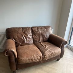 Brown Leather Sofa