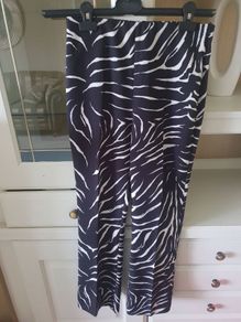 Zara zebra printed trousers