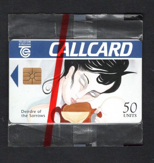 1994 Ireland 50 unit The Irish Mythology definitive Deirdre of the Sorrows (Gemplus) Call Card Mint in Packaging. Telecom Eireann card number 1070