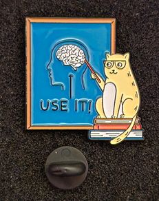 Use it ! , pin back badge.