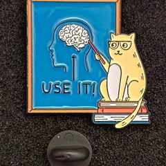Use it ! , pin back badge.