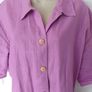 Lilac Heavy100%  Linen Long Top Size 18 Image 2