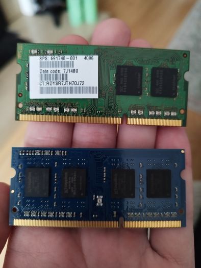 8GB Laptop RAM (2x4GB) Samsung & Kingston DDR3L 1600MHz
