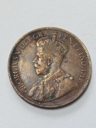 1917 Canadian one cent
