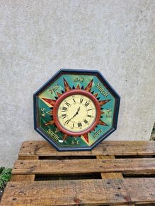 Large country corner clock possible to post