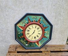 Large country corner clock possible to post