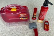 Kids Firefighter Toy Set - Klein Fireman Kit with Case (Light &amp; Spray)