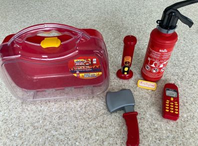 Kids Firefighter Toy Set - Klein Fireman Kit with Case (Light & Spray)