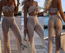 Booho top plus pants beach set