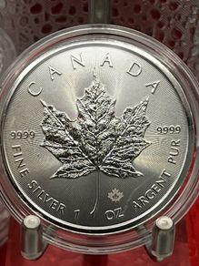 1oz Fine 9999 Silver Bullion Maple 2026 Coin.