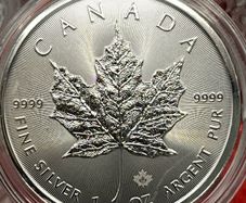 1oz Fine 9999 Silver Bullion Maple 2026 Coin.