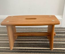 Wooden footstool