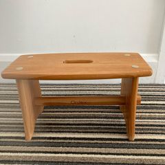 Wooden footstool