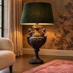 Antique French Art Nouveau Table Lamp Early 20th Century
