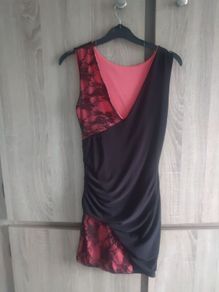 Coral dress with lace Xs s