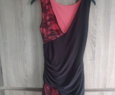 Coral dress with lace Xs s