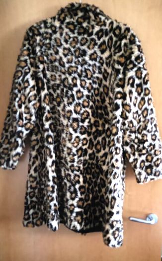 Vintage Faux Ocelot Fur Coat